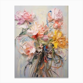 Abstract Flower Painting Chrysanthemum 3 Canvas Print