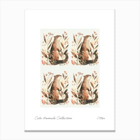 Cute Animals Collection Otter 1 Canvas Print