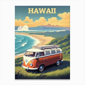 Hawaii Surf Travel Canvas Print