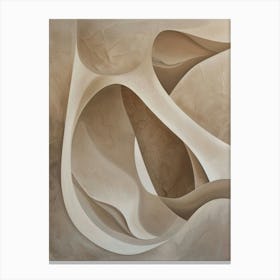 Poster Canvas Beige Abst 9 Canvas Print