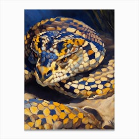 Eastern Diamondback Rattlesnake Painting Canvas Print