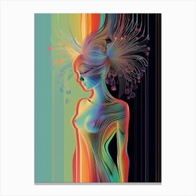 Psychedelic , funky, "Galvanize" Canvas Print