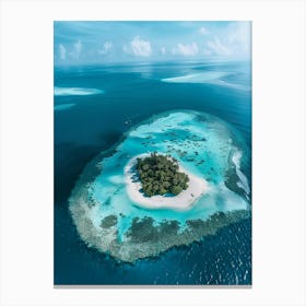 Island In The Maldives 16 Canvas Print