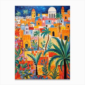 Cairo Egypt 1 Fauvist Painting Canvas Print