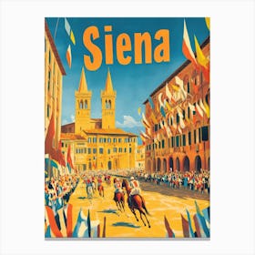 Aihrgdesign A 1970s Inspired Travel Poster For Siena Depictin 6e22a87d 79e0 4960 80fc 239c1935b040 2 Canvas Print