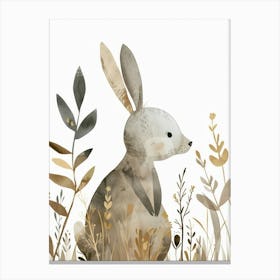 Charming Nursery Kids Animals Bunny 1 Canvas Print