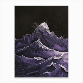 Purple Mountains Cover Art Canvas Print