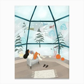 Winter Igloo Canvas Print