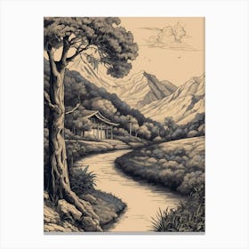 Asian Landscape Painting 9 Canvas Print