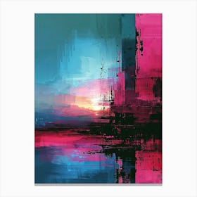 Abstract | Pixel Minimalism Art Series Canvas Print