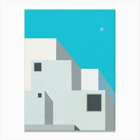 Minimal art Simple Building Canvas Print