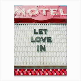 Let Love In on Film Canvas Print