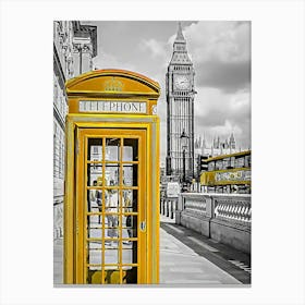 London Telephone Booth Canvas Print