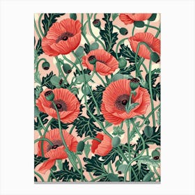 Poppies 72 Canvas Print