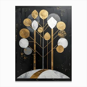 Gold Trees Canvas Print