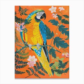 Spring Birds Macaw 1 Canvas Print