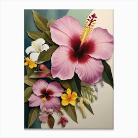 Hibiscus Flowers Canvas Print