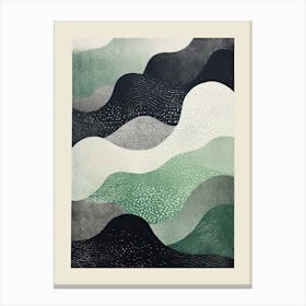 Abstract Odyssey; Vintage Print Risograph Canvas Print