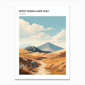 West Highland Way Ireland 3 Hiking Trail Landscape Poster Canvas Print