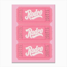 Rodeo Ticket Lienzo