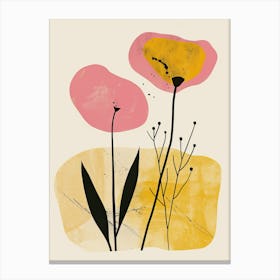 Palermo Flower Market Boho Minimalist Style 1 Canvas Print