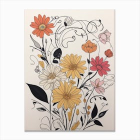 Floral Arrangement Canvas Print