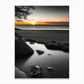 Sunset At The Beach 671 Canvas Print