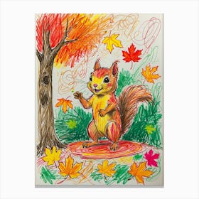 Autumn Squirrel 1 Canvas Print