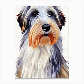 Skye Terrier Watercolour dog Canvas Print