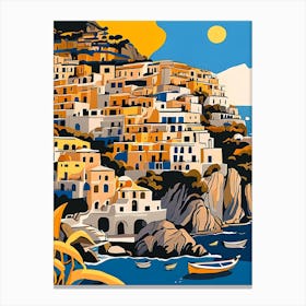 Summer In Positano Painting (94) Canvas Print