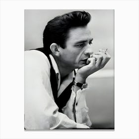 Johnny Cash Portrait Canvas Print