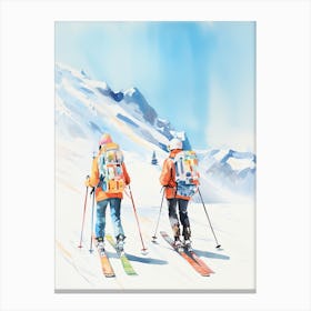 Are, Sweden, Ski Resort Illustration 4 Canvas Print