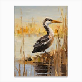 Bird Painting Cormorant 3 Canvas Print