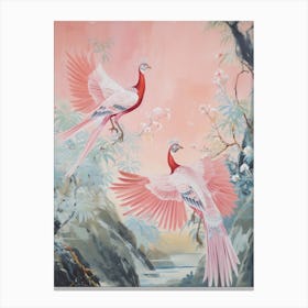 Vintage Japanese Inspired Bird Print Pheasant 4 Canvas Print