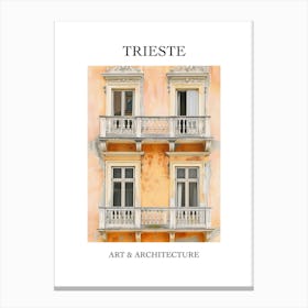 Trieste Travel And Architecture Poster 1 Canvas Print