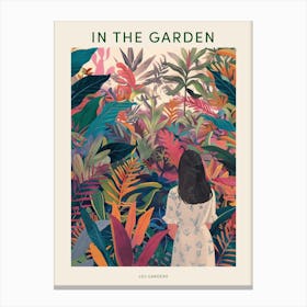 In The Garden Poster Leu Gardens Usa 3 Canvas Print