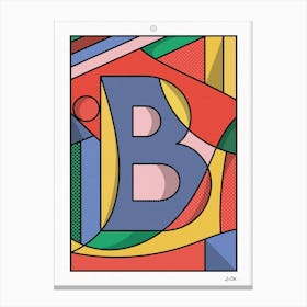 The B Canvas Print