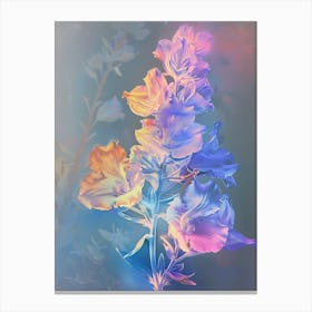 Iridescent Flower Larkspur 1 Canvas Print