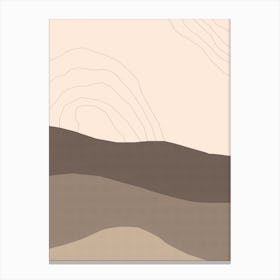Dry Desert Lands 1 Canvas Print