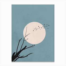 Moon in the Sky Canvas Print