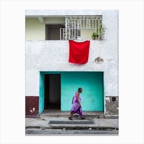 The Red Towel Canvas Print