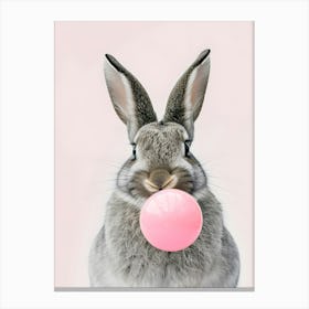 Pink Bunny Canvas Print