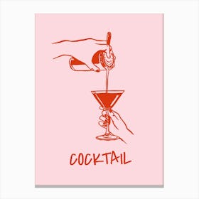 Boho Food 12 Cocktail Canvas Print