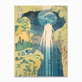 Yōrō Waterfall In Mino Province, Katsushika Hokusai Canvas Print
