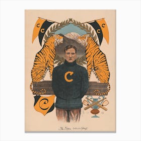 The Tigers Colorado Springs Vintage Hockey Poster Canvas Print