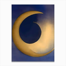 Abstract Crescent Moon Canvas Print