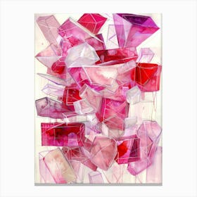 Pink Cubes Canvas Print