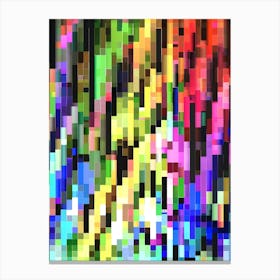 Abstract Pixel Art Stampe su tela