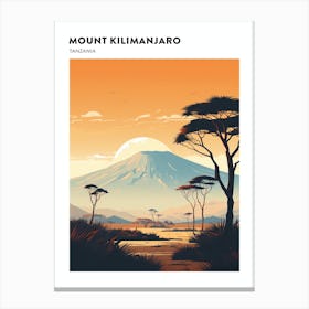 Mount Kilimanjaro Tanzania 2 Hiking Trail Landscape Poster Canvas Print