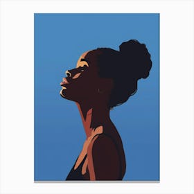 Silhouette Of A Woman 48 Canvas Print